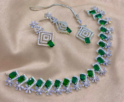 American Diamond Jewellery Green