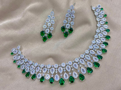 American Diamond Jewellery Green